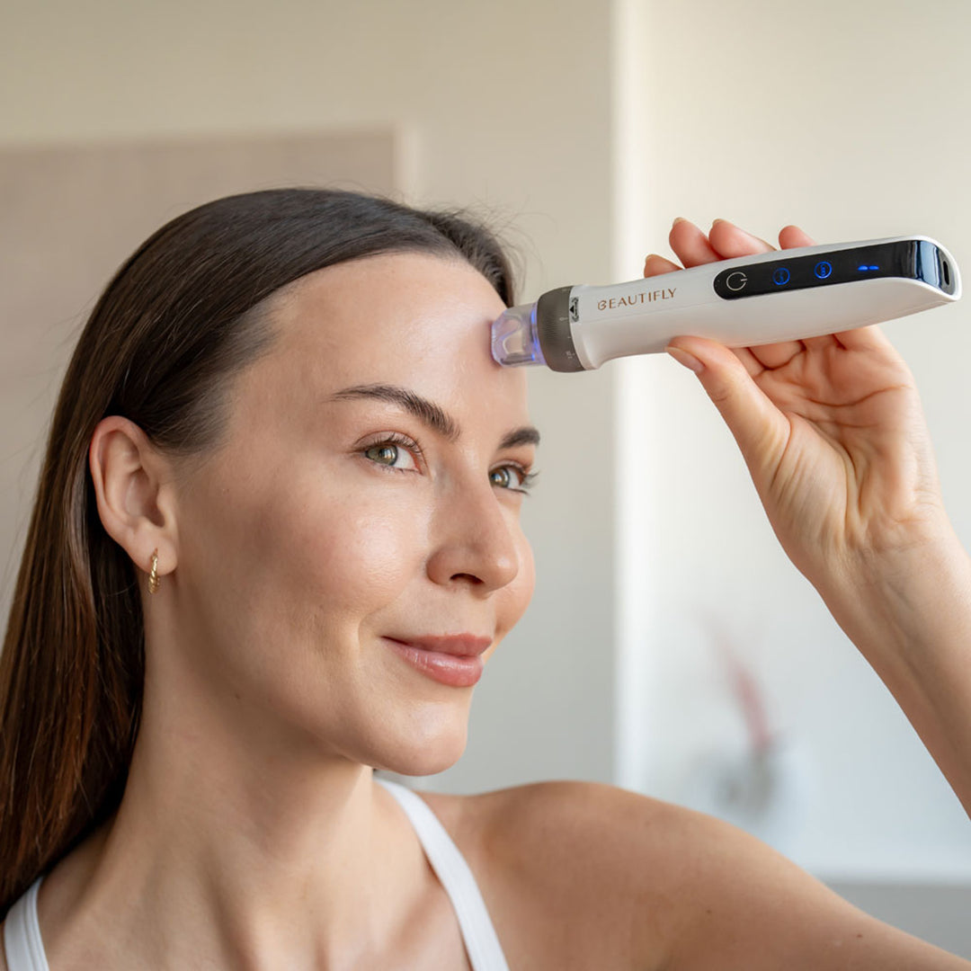 Dermapen CollagenBoost Microneedle Mesotherapy with EMS microcurrents and LED light.