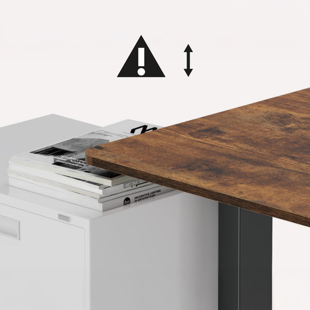 Ergo Office ER-400 B Escritorio eléctrico de altura regulable, altura máx. 1160 mm, máx. - 80 kg, sin tablero, negro