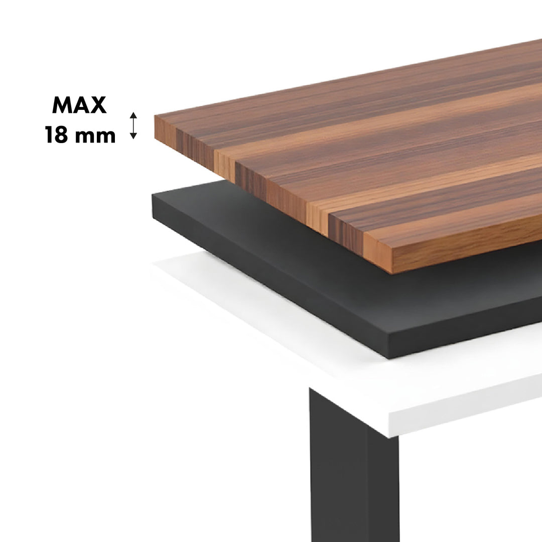 Ergo Office ER-400 B Escritorio eléctrico de altura regulable, altura máx. 1160 mm, máx. - 80 kg, sin tablero, negro