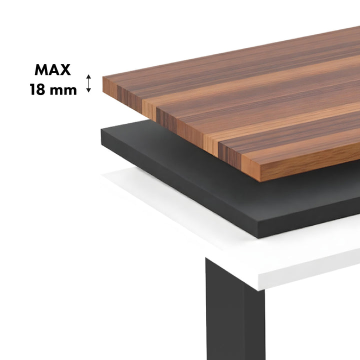 Ergo Office ER-400 B Escritorio eléctrico de altura regulable, altura máx. 1160 mm, máx. - 80 kg, sin tablero, negro