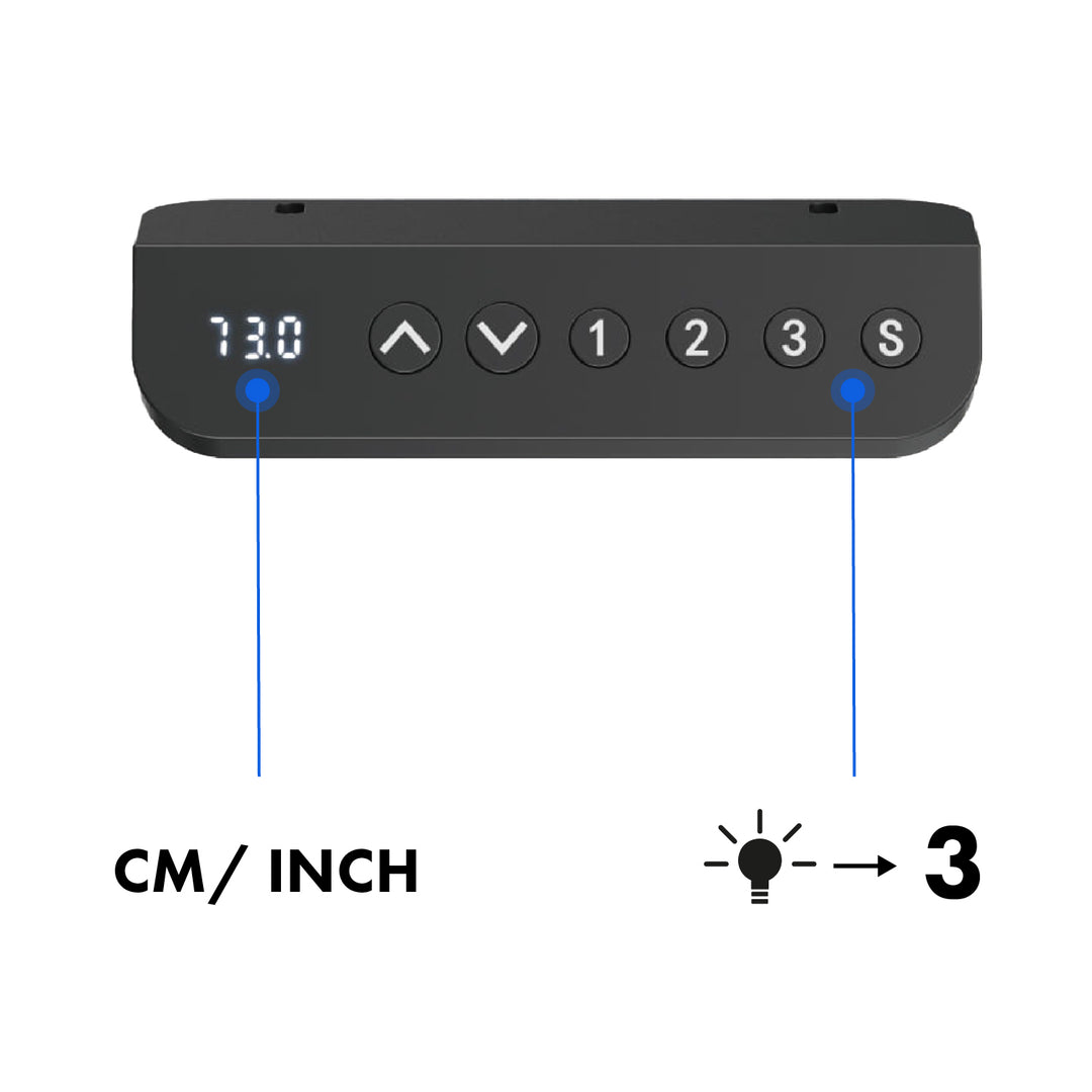 Ergo Office ER-400 B Escritorio eléctrico de altura regulable, altura máx. 1160 mm, máx. - 80 kg, sin tablero, negro