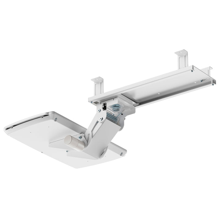 Maclean under-desk keyboard holder, adjustable, max. 5kg, white, MC-156 W