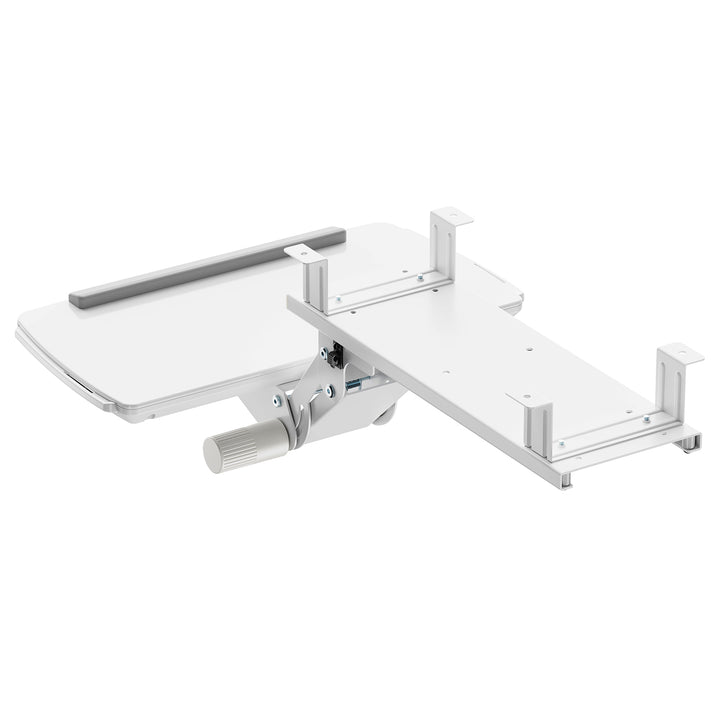 Maclean under-desk keyboard holder, adjustable, max. 5kg, white, MC-156 W