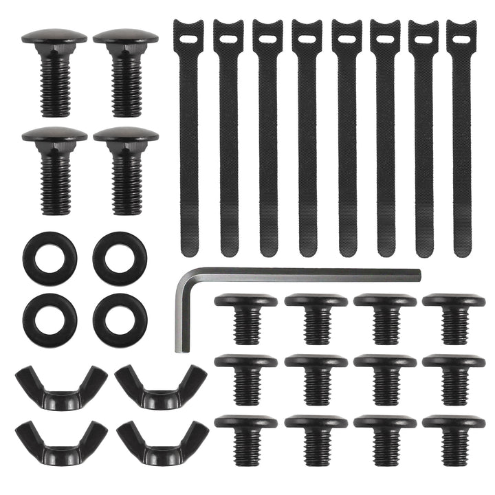 Maclean under-desk cable organizer, max. load 5kg, max. 728mm, 2 levels, black, MC-102 B