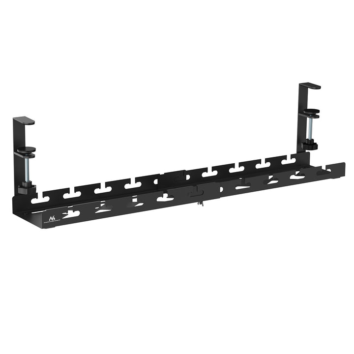 Maclean under-desk cable organizer, max. load 5kg, max. 728mm, black, MC-103 B