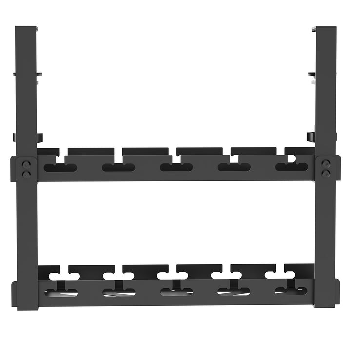 Maclean under-desk cable organizer, max load 5kg, 2 levels, black, MC-104 B