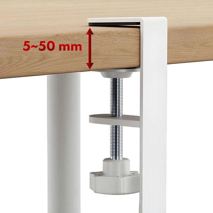 Maclean Untertisch-Kabelsammler, max. 5 kg belastbar, 2 Ebenen, weiß, MC-104 W