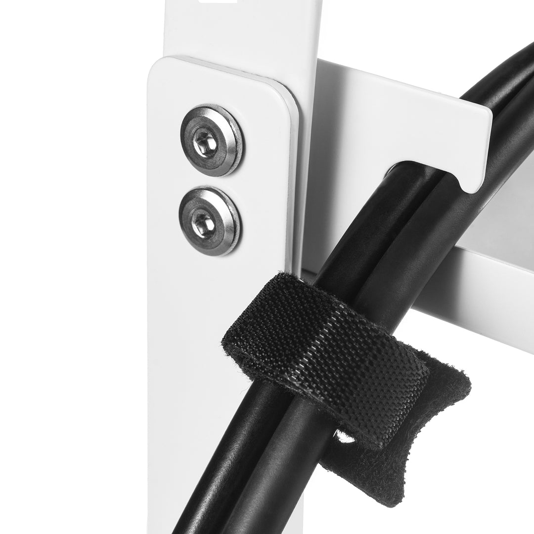 Maclean under-desk cable organizer, max. load 5kg, white, MC-105 W