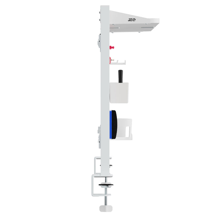 Ergo Office desk divider / organizer, max load 10kg, white and cork board, width 1250mm, white, ER-300 W
