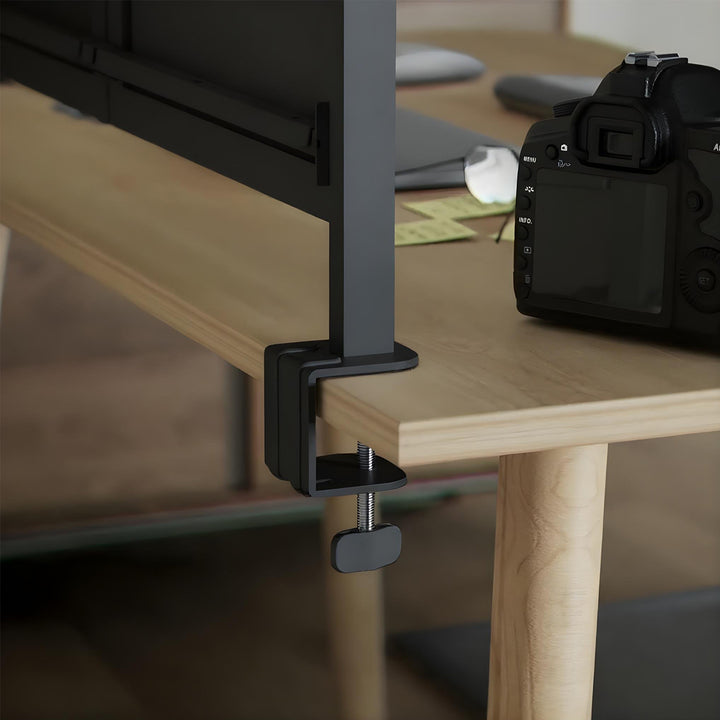 Ergo Office desk divider / organizer, max load 10kg, white board, width 1116mm, black, ER-301 B