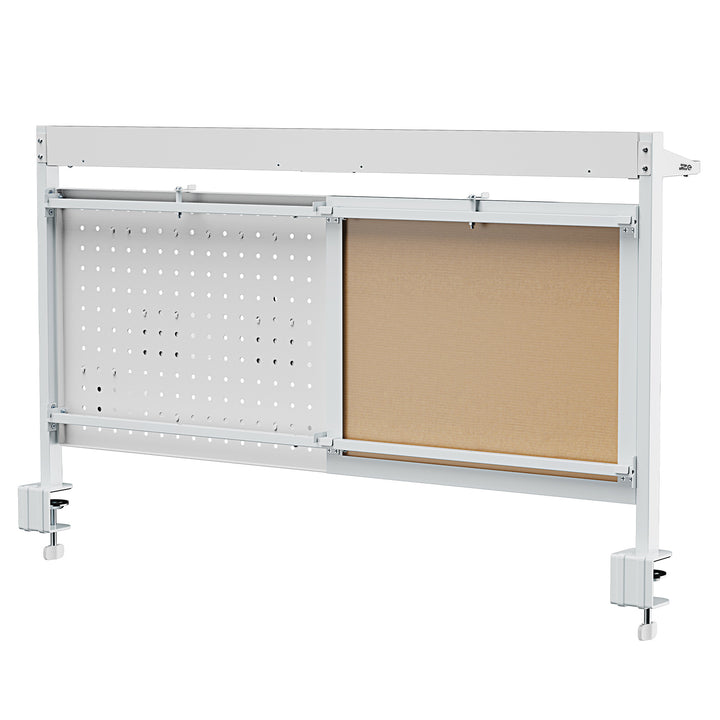 Ergo Office desk divider / organizer, max load 10kg, white board, width 1116mm, white, ER-301 W