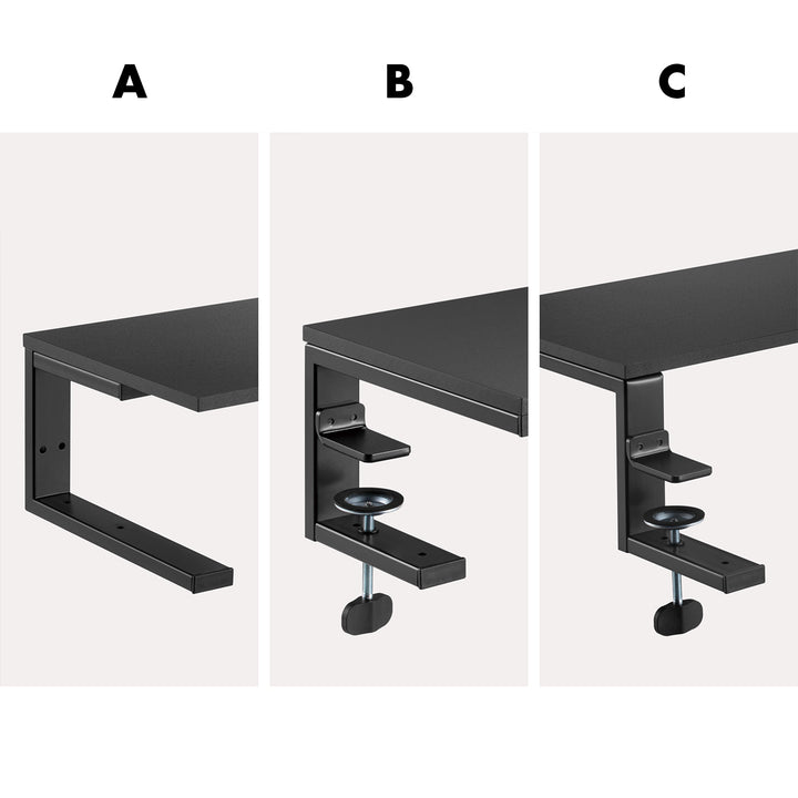 Ergo Office laptop / monitor stand, max. load 20kg, for diag. 13-32", black, ER-303 B
