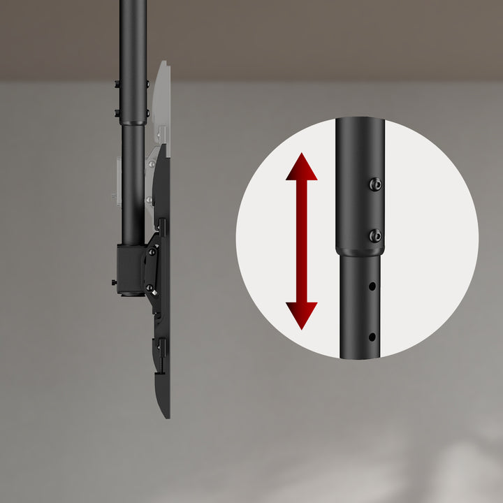 Deckenhalterung für Maclean TV, max. Belastung 60kg, 43-86", max VESA 600x400, MC-112 B
