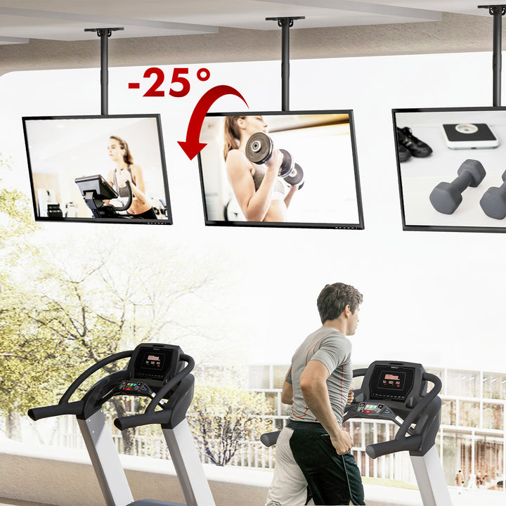 Deckenhalterung für Maclean TV, max. Belastung 60kg, 43-86", max VESA 600x400, MC-112 B