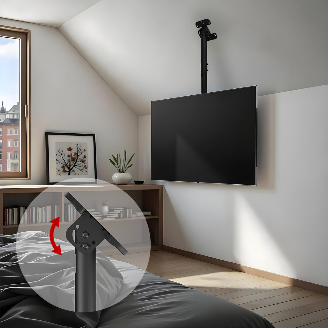 Deckenhalterung für Maclean TV, max. Belastung 60kg, 43-86", max VESA 600x400, MC-112 B