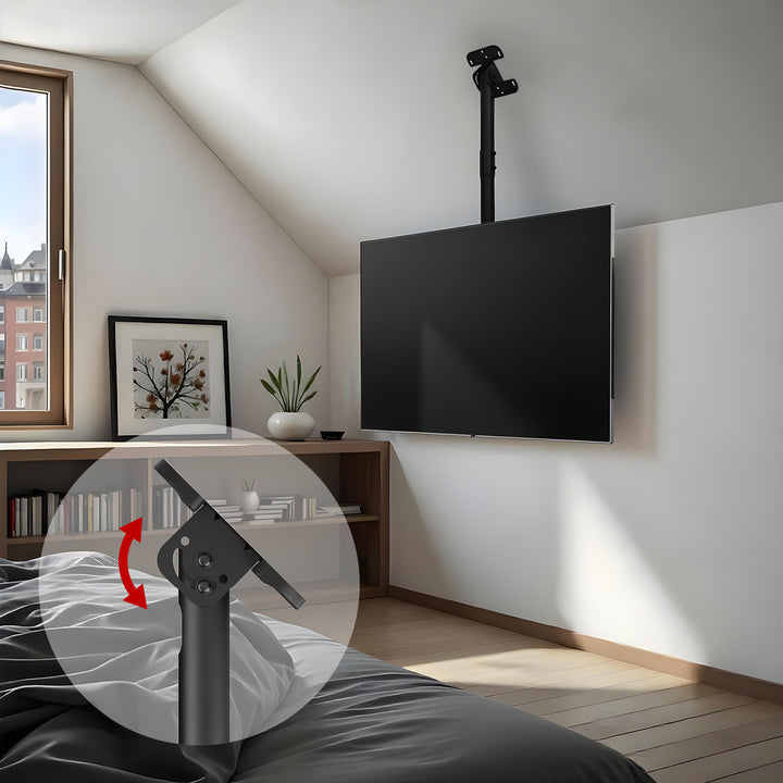 Deckenhalterung für Maclean TV, max. Belastung 60kg, 43-86", max VESA 600x400, MC-112 B