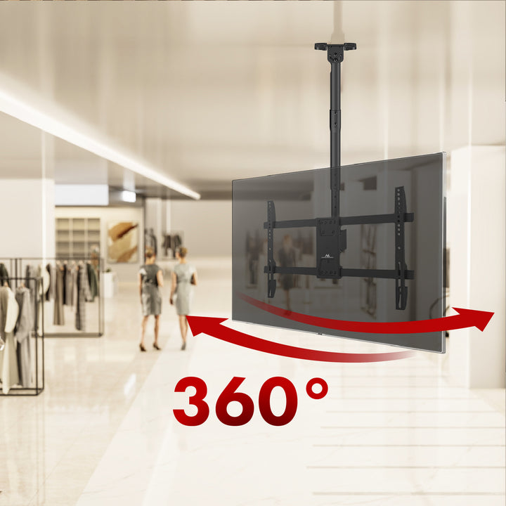 Deckenhalterung für Maclean TV, max. Belastung 60kg, 43-86", max VESA 600x400, MC-112 B