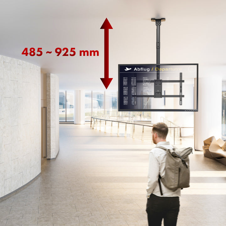 Deckenhalterung für Maclean TV, max. Belastung 60kg, 43-86", max VESA 600x400, MC-112 B