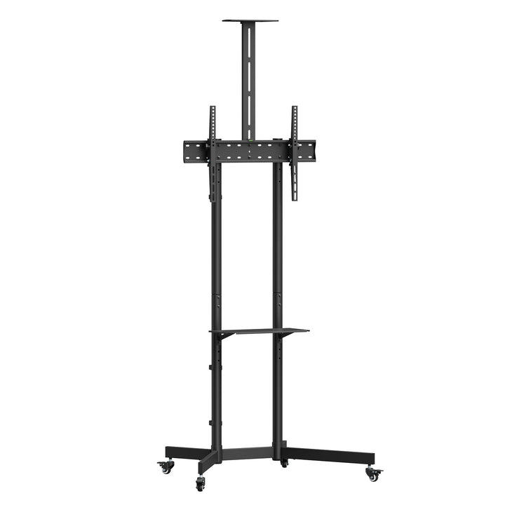 Maclean TV stand / cart, camera shelf, on wheels, 37-70", max load 45kg/5kg shelf, max. VESA 600x400, MC-113 B