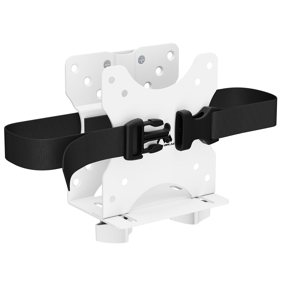 Mini soporte para ordenador Maclean, alcance 17-70 mm, compatible con VESA, carga máx. 5 kg, blanco, MC-115 W