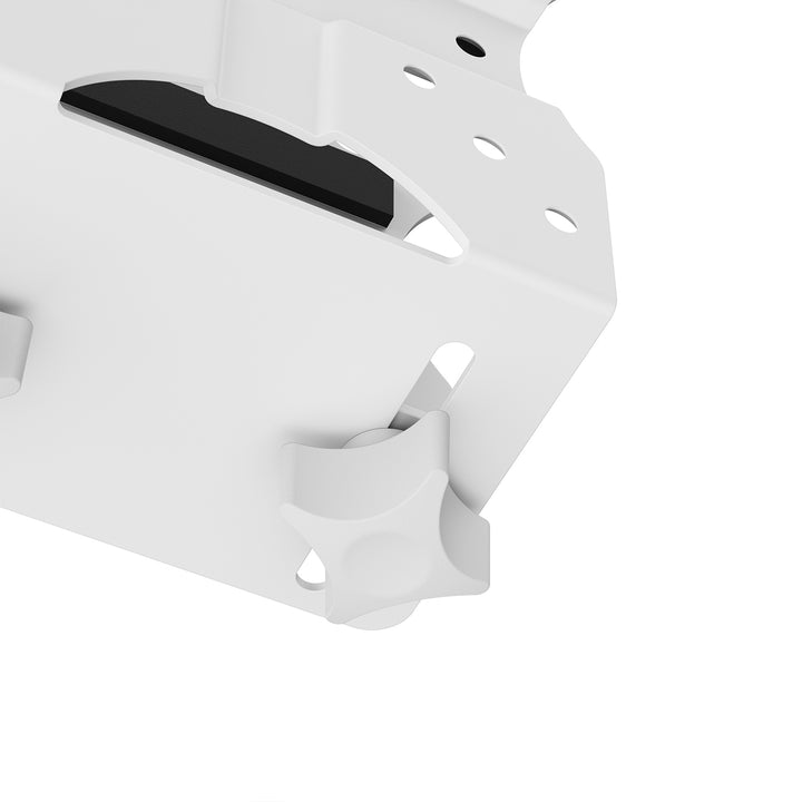 Mini soporte para ordenador Maclean, alcance 17-70 mm, compatible con VESA, carga máx. 5 kg, blanco, MC-115 W
