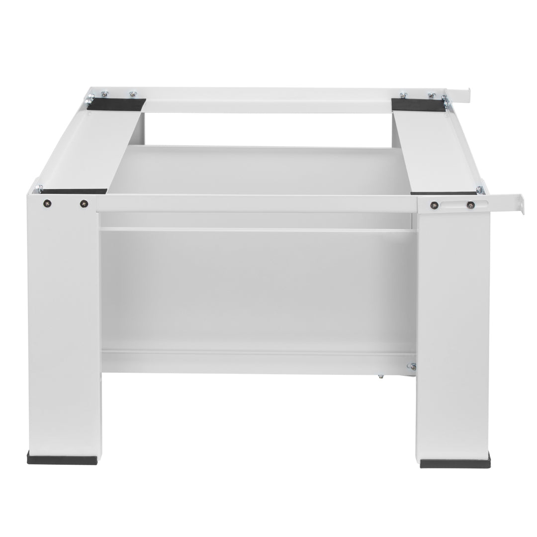 Sockel für Waschmaschine / Trockner mit Schublade Maclean, max. Belastung 150kg, weiß, MC-117 W