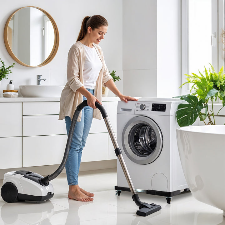 Maclean mobile washing machine base, caster lock, 500-700mm wide, universal, up to 200kg, MC-118 B