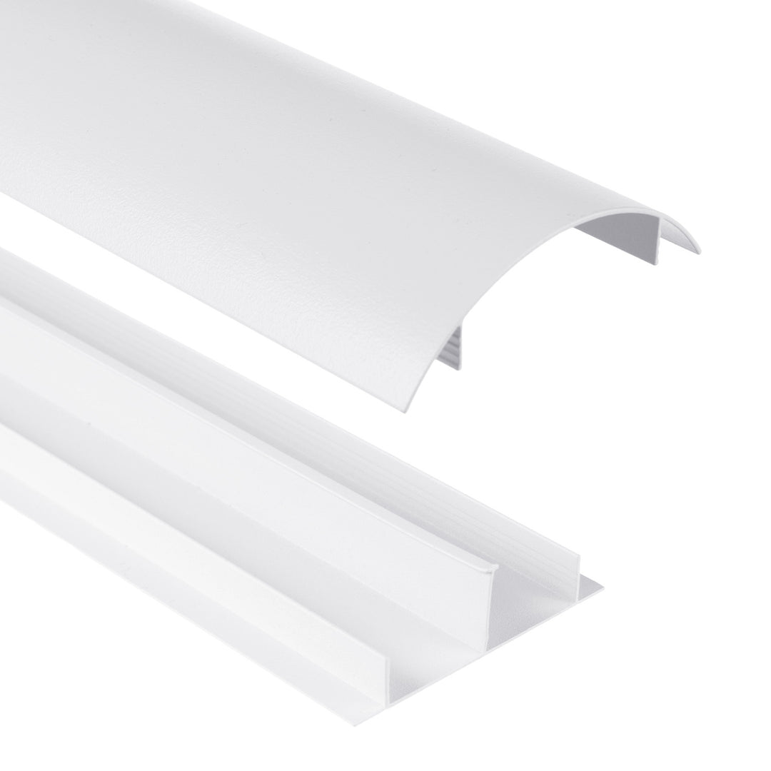 Cubrecables de aluminio Maclean, 62x20x750mm, blanco, MC-814 W