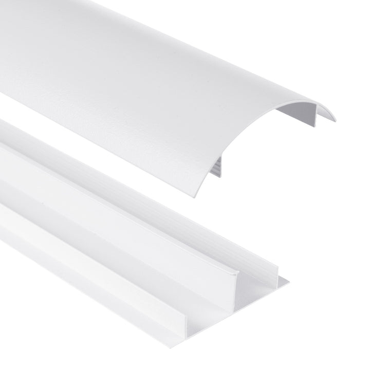 Cubrecables de aluminio Maclean, 62x20x750mm, blanco, MC-814 W