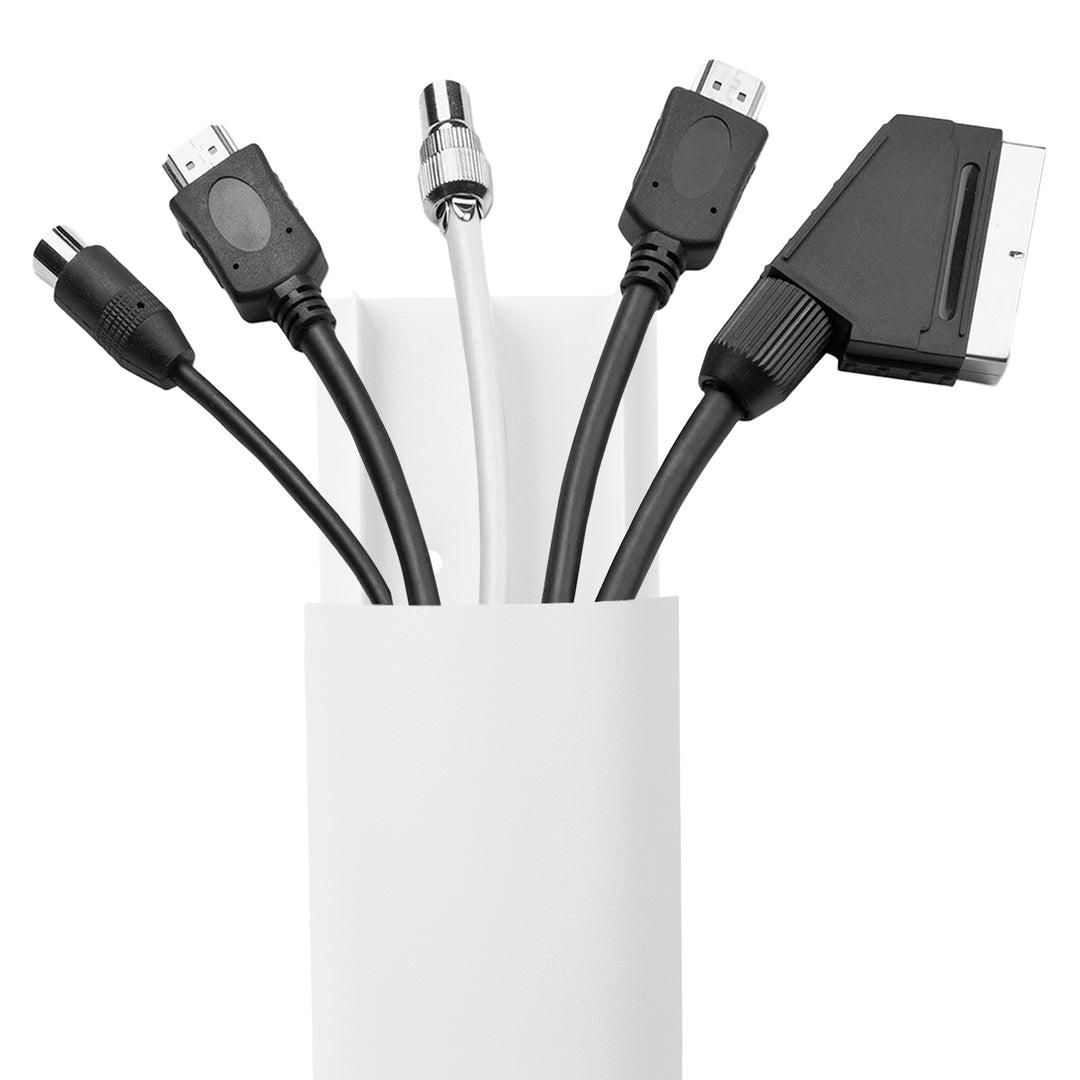 Cubrecables de aluminio Maclean, 62x20x750mm, blanco, MC-814 W