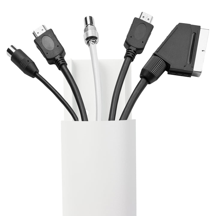 Cubrecables de aluminio Maclean, 62x20x750mm, blanco, MC-814 W