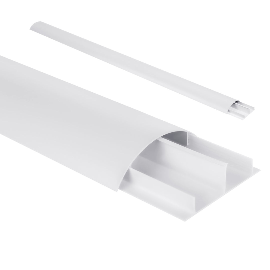 Cubrecables de aluminio Maclean, 62x20x750mm, blanco, MC-814 W