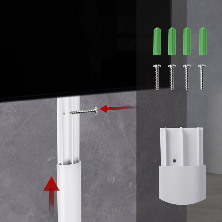 Cubrecables de aluminio Maclean, 62x20x750mm, blanco, MC-814 W