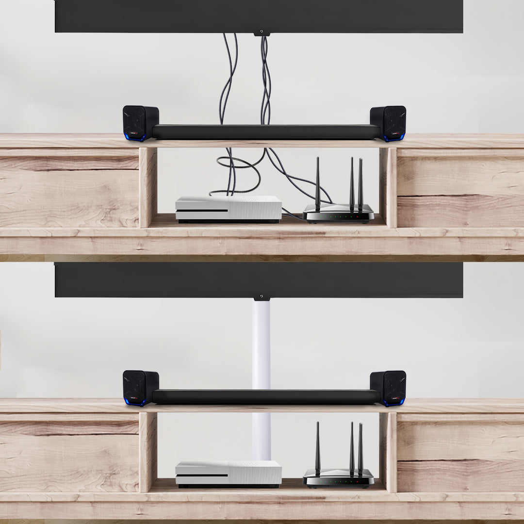 Cubrecables de aluminio Maclean, 62x20x750mm, blanco, MC-814 W