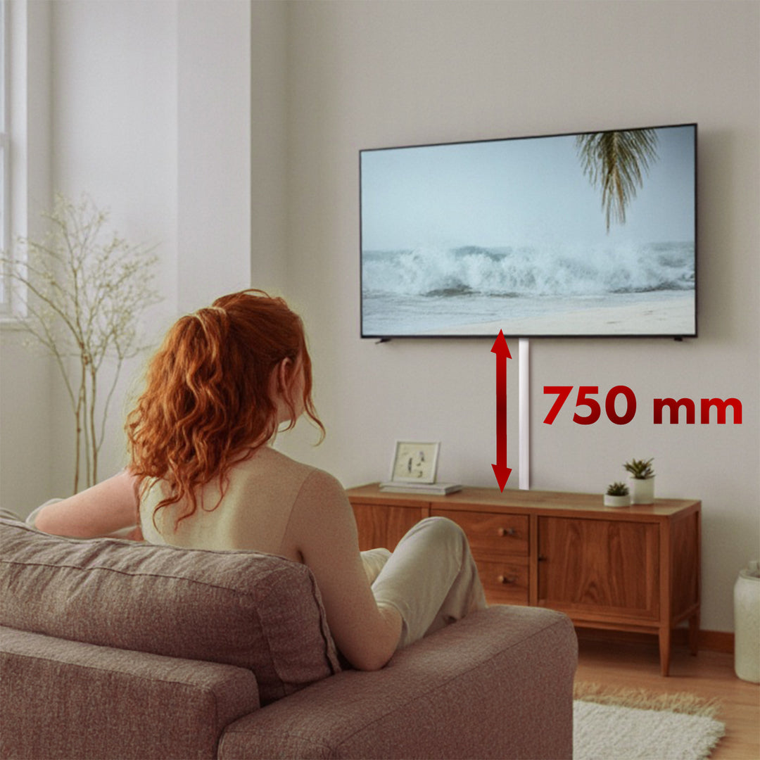 Cubrecables de aluminio Maclean, 62x20x750mm, blanco, MC-814 W