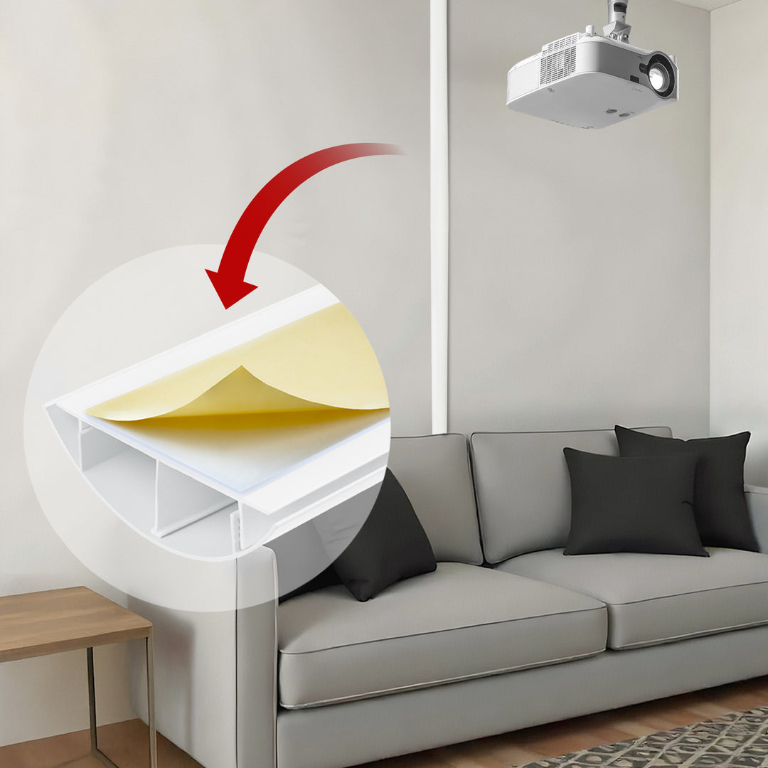 Cubrecables de aluminio Maclean, 62x20x750mm, blanco, MC-814 W