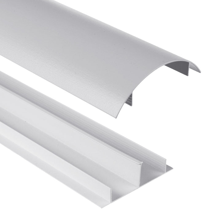 Cubrecables de aluminio Maclean, 62x20x750mm, plata, MC-814 S