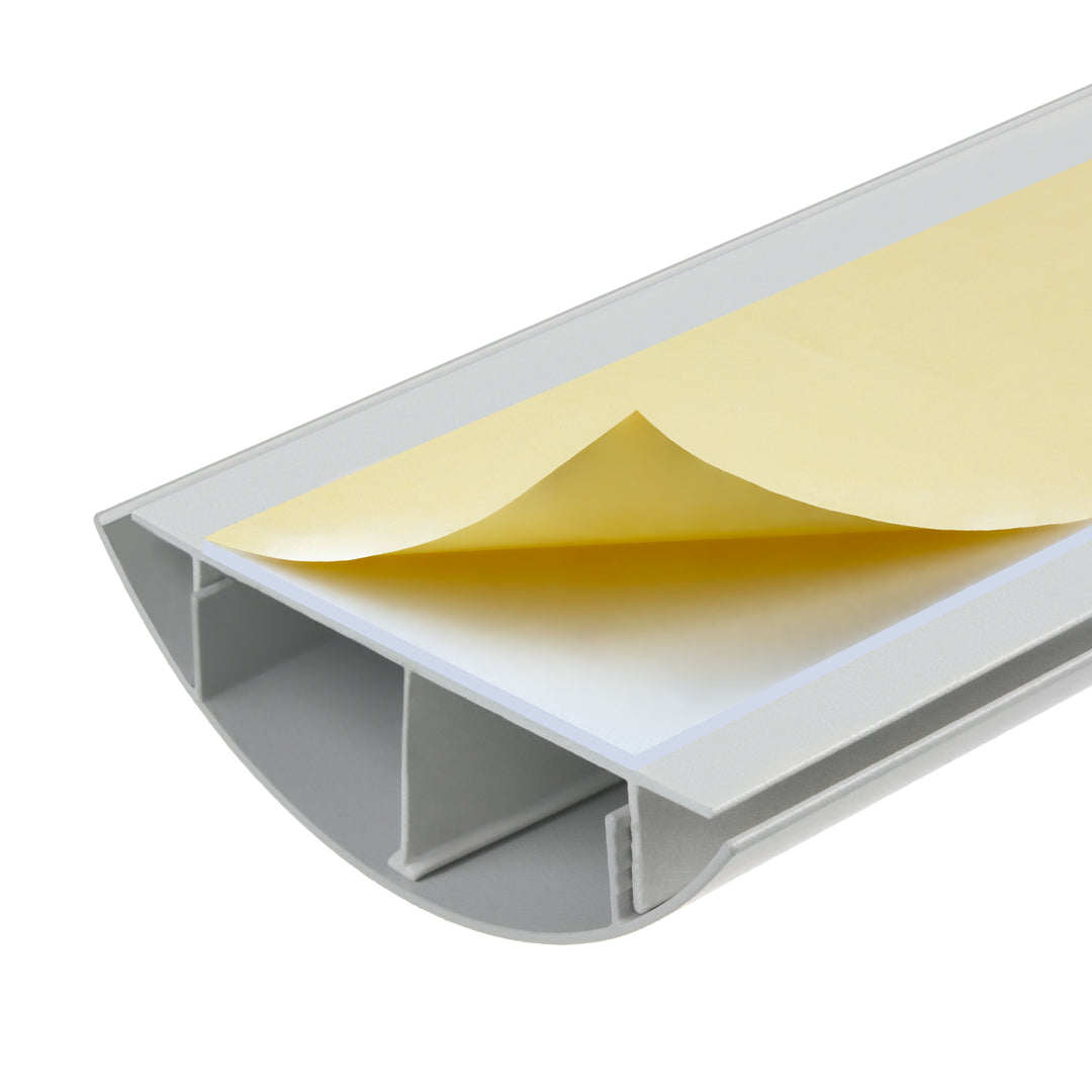 Cubrecables de aluminio Maclean, 62x20x750mm, plata, MC-814 S