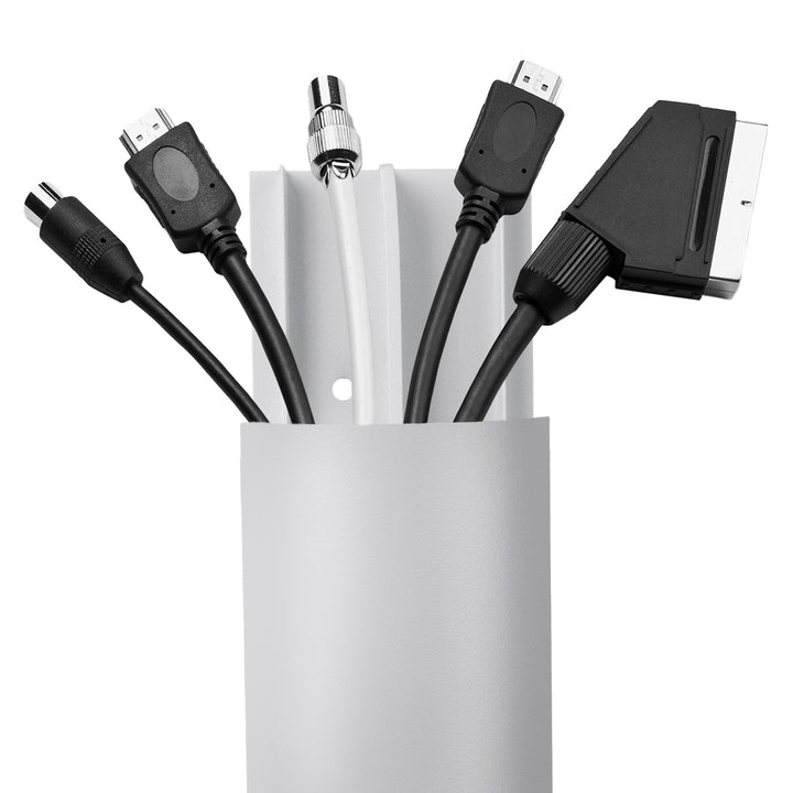 Cubrecables de aluminio Maclean, 62x20x750mm, plata, MC-814 S