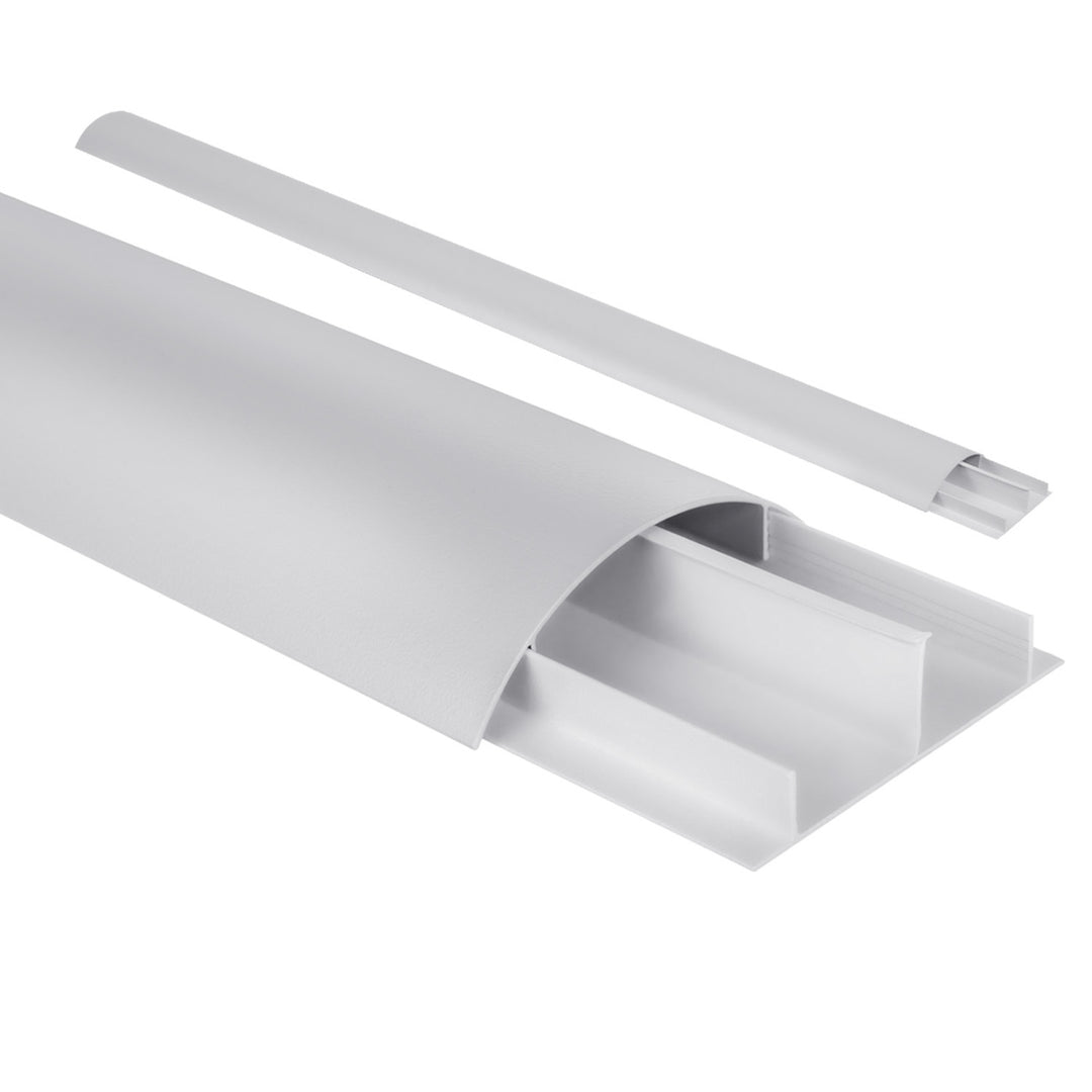 Cubrecables de aluminio Maclean, 62x20x750mm, plata, MC-814 S