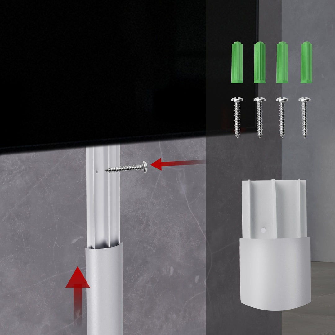 Cubrecables de aluminio Maclean, 62x20x750mm, plata, MC-814 S