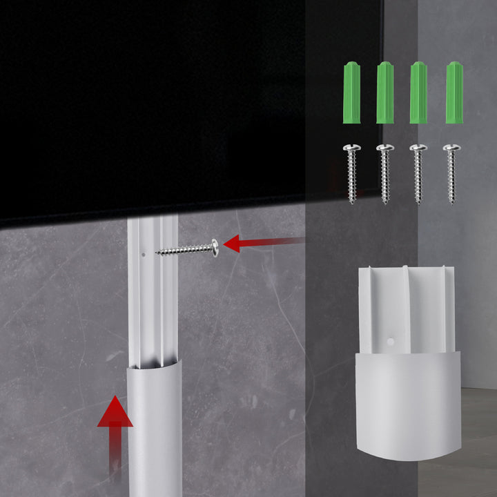Cubrecables de aluminio Maclean, 62x20x750mm, plata, MC-814 S