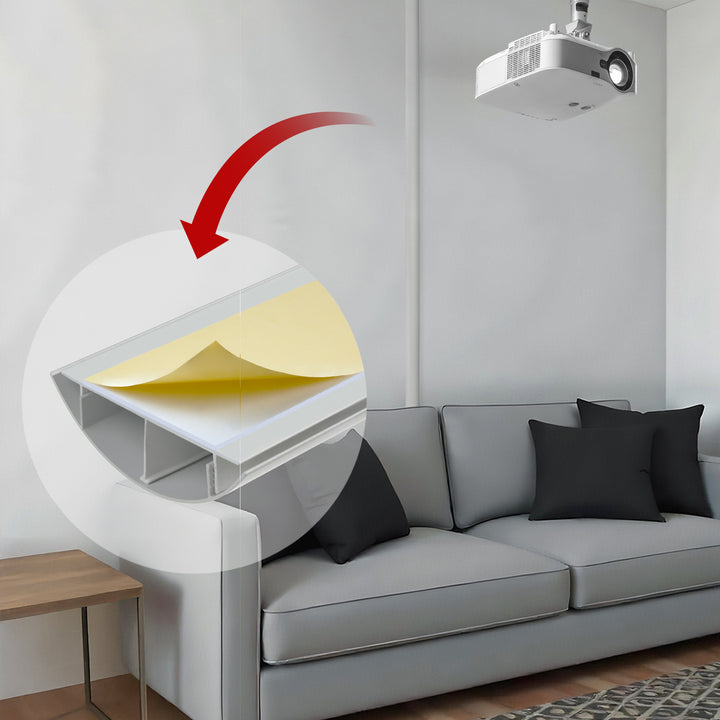 Cubrecables de aluminio Maclean, 62x20x750mm, plata, MC-814 S