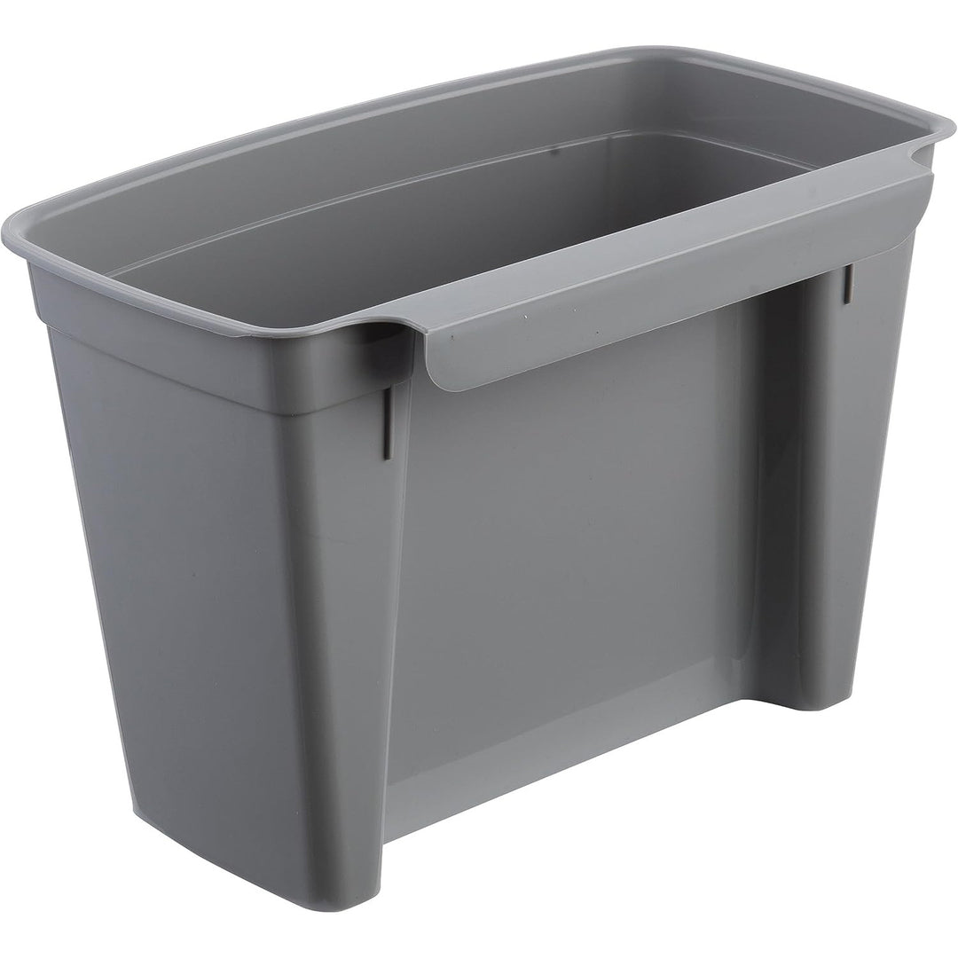 Keeeper dustbin, hanging basket, with lid, 4L, grey, Milan