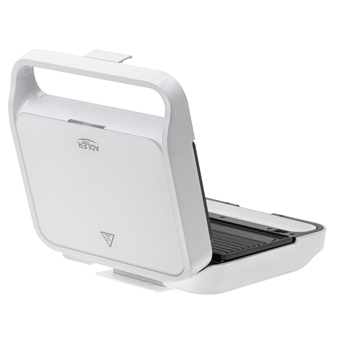 Adler sandwich toaster, contact grill, 1100W, white, AD 3070