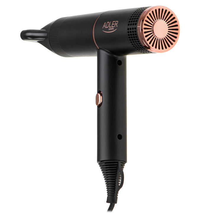 Adler hair dryer, ionization, 2 blowing stages, black, AD 2278