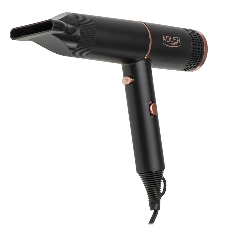 Adler hair dryer, ionization, 2 blowing stages, black, AD 2278