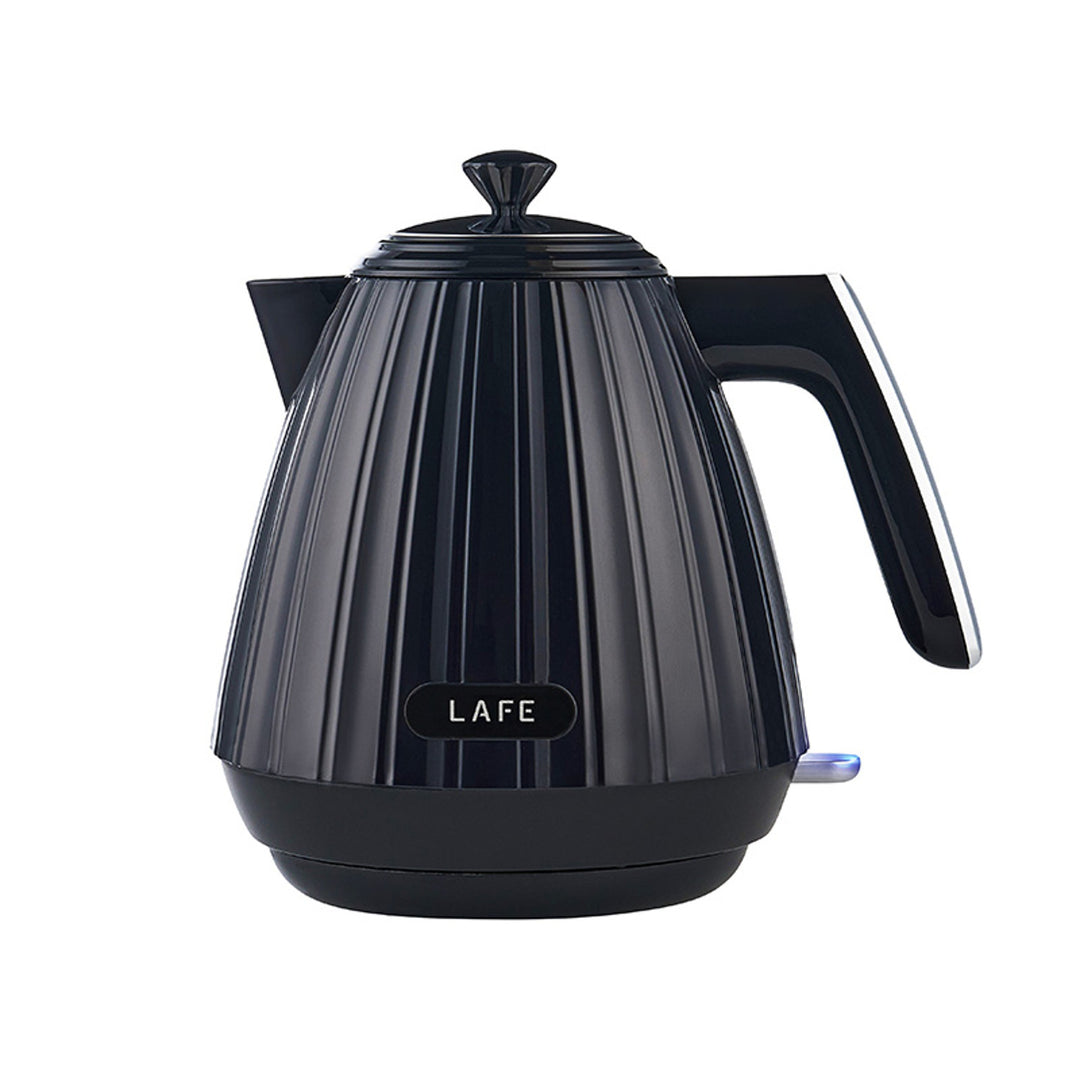 Lafe electric kettle, minimalist design, 2200W, 1.7L, black,