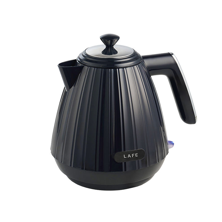 Lafe electric kettle, minimalist design, 2200W, 1.7L, black,