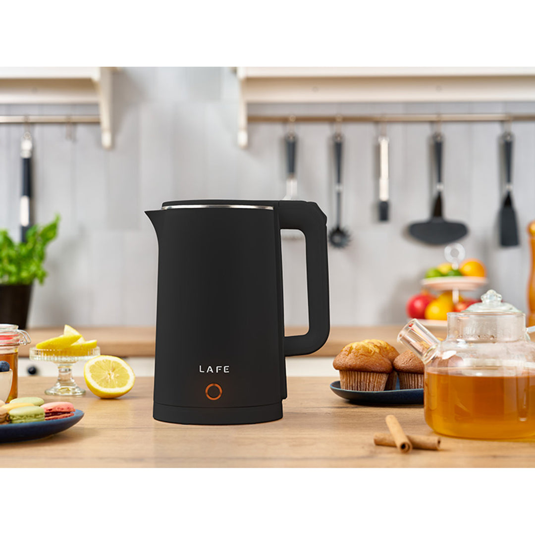 Lafe electric kettle, double wall, 1800W 1.8L, Double Wall